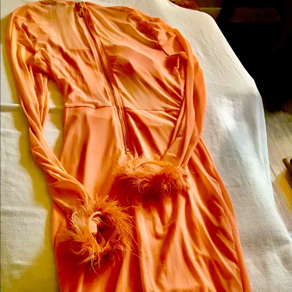 Fashion Nova Dresses & Skirts - pink lace flirty FASHION NOVA dress pink FEATHERS